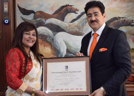 Brazilian Singer Carlyta Mouhini Visited Marwah Studios