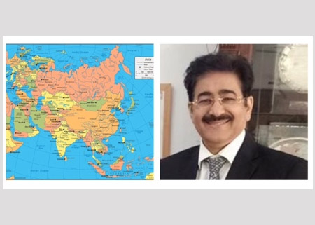 Sandeep Marwah Pronounced The Slogan of Asian Unity on 2nd April