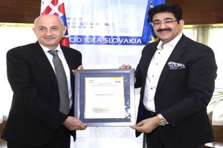 Zingmund Bertok Patron to Indo Slovakia Cultural Forum