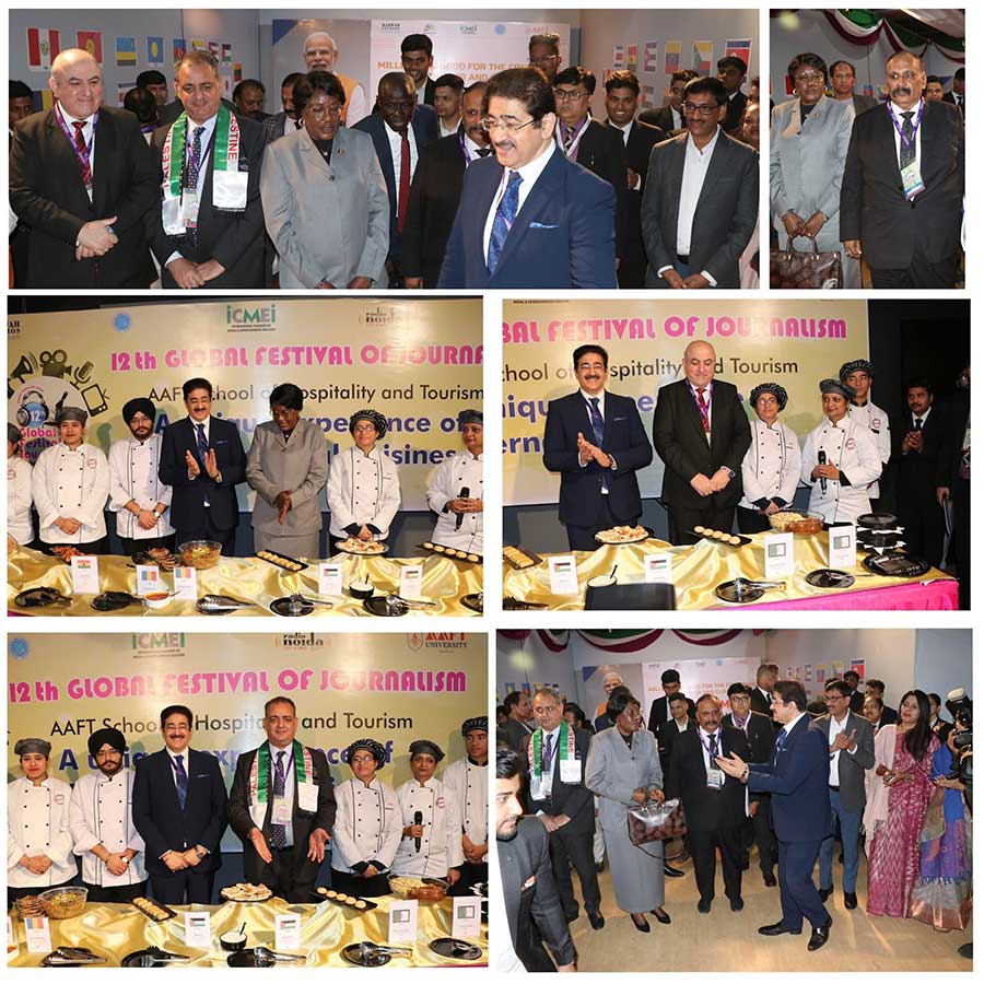 Culinary Delights from Algeria, Chad, Kyrgyzstan and Palestine Grace the 12th Festival of Journalism Noida 2024