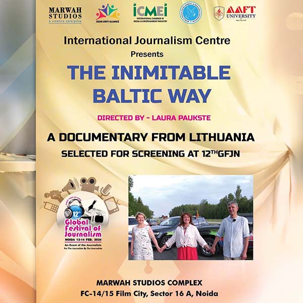 Award of Distinction for Film ” The Inimitable Baltic Way” from Lithuania