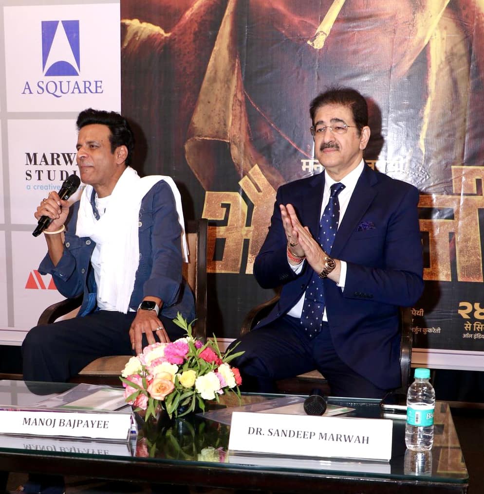 Manoj Bajpayee Promotes New Feature Film “Bhaiyya Ji” at Marwah Studios