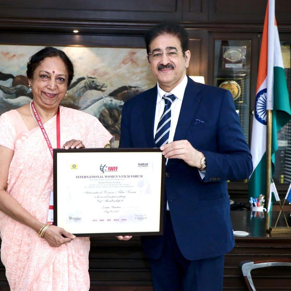 Deepa Chandra Awarded Life Membership of International Women’s Film Forum