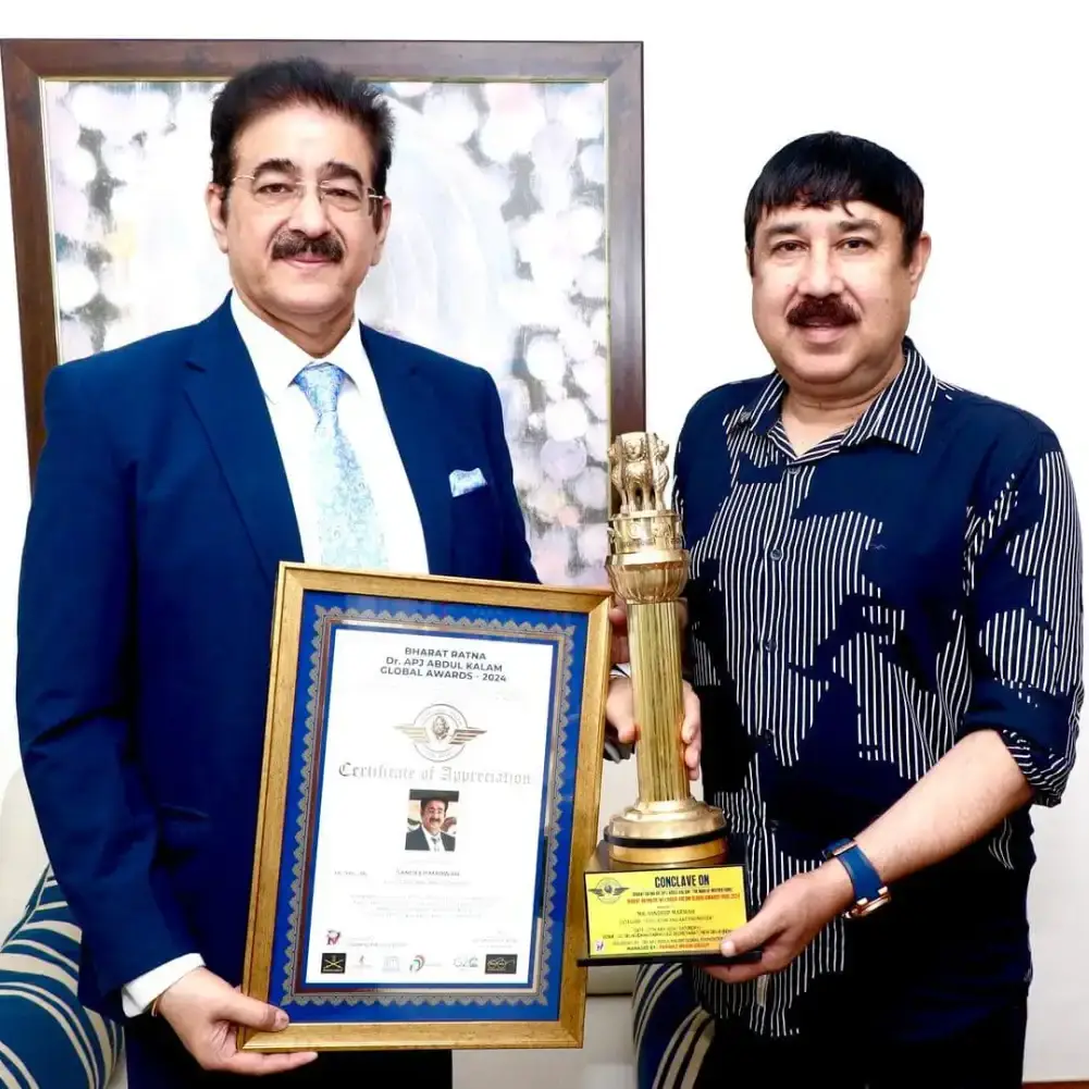 Dr. Sandeep Marwah Honored with Bharat Ratan Dr. Abdul Kalam Global Award 2024 for World Peace