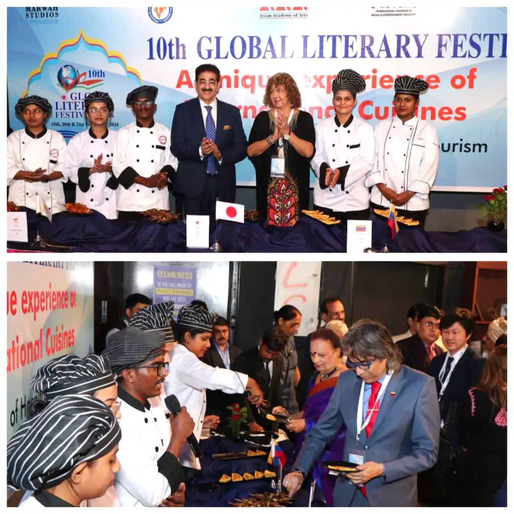 Food Festival Showcases Venezuelan Cuisine at the 10th Global Literary Festival Noida 2024