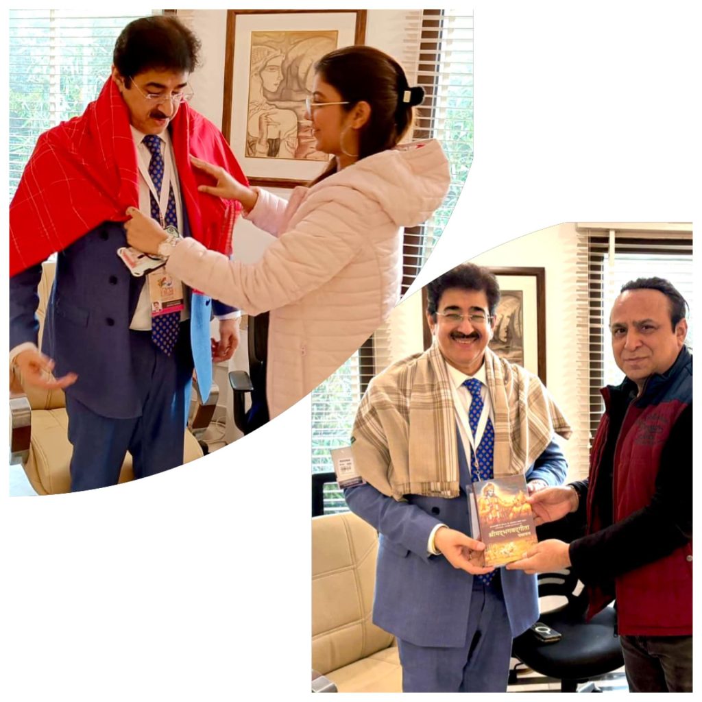 Sandeep Marwah Honored by Namo Gange at the 17th GFFN for Promoting Love, Peace, and Unity