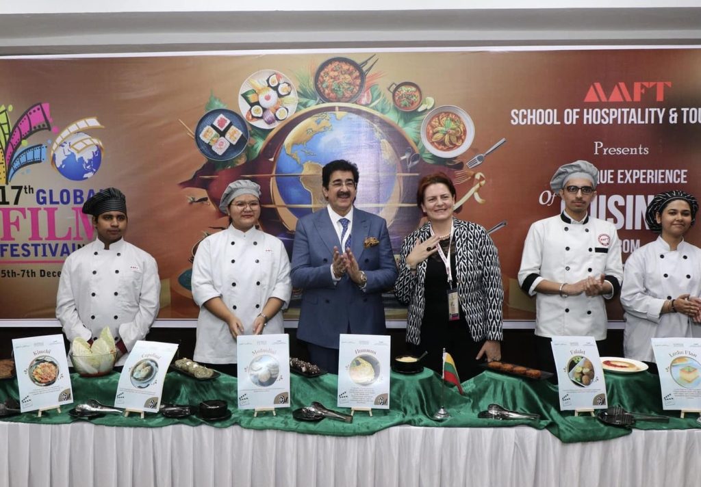 AAFT School of Hospitality and Tourism Presents Cuisines of Lithuania at the 17th Global Film Festival Noida