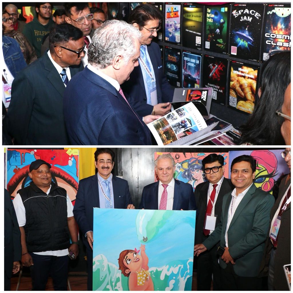 Exhibition of Animation and Designing Inaugurated by H.E. Evagoras Vryonides at the 13th Global Festival of Journalism & AVGC Noida