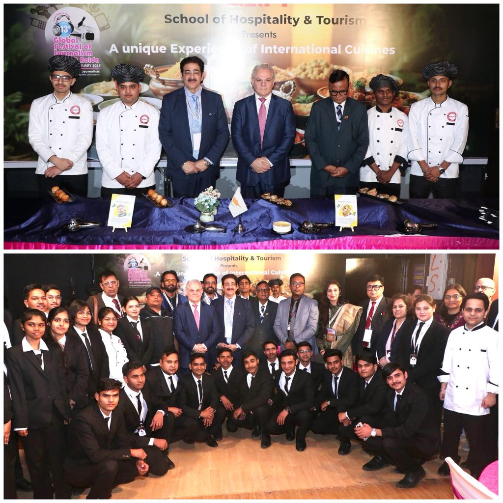 AAFT Showcases the Culinary Heritage of Cyprus at the 13th Global Festival of Journalism & AVGC Noida 2025