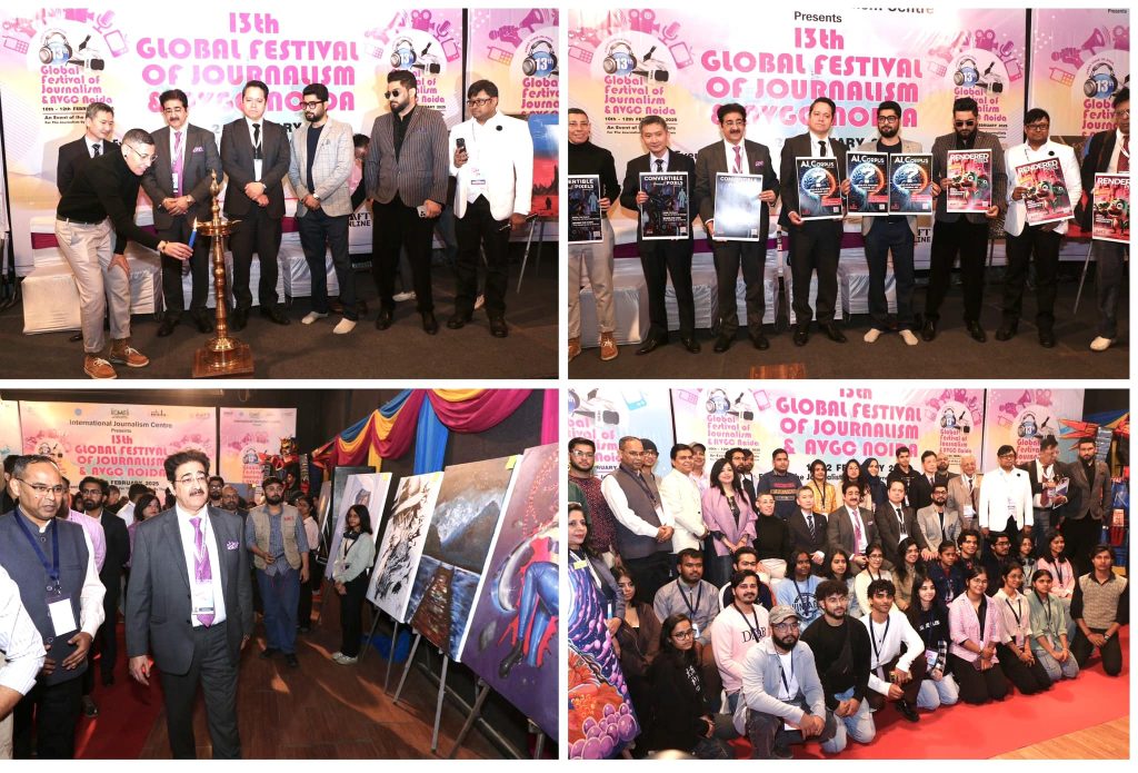 AAFT School of Animation Showcases Creative Excellence at 13th Global Festival of Journalism & AVGC Noida 2025