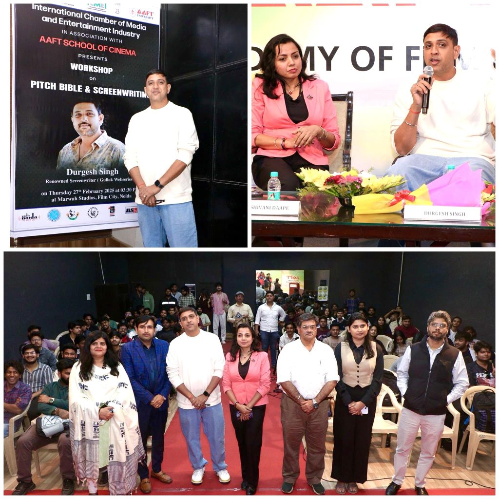 Renowned Screenplay Writer Durgesh Singh Conducts Powerful Workshop at AAFT School of Cinema