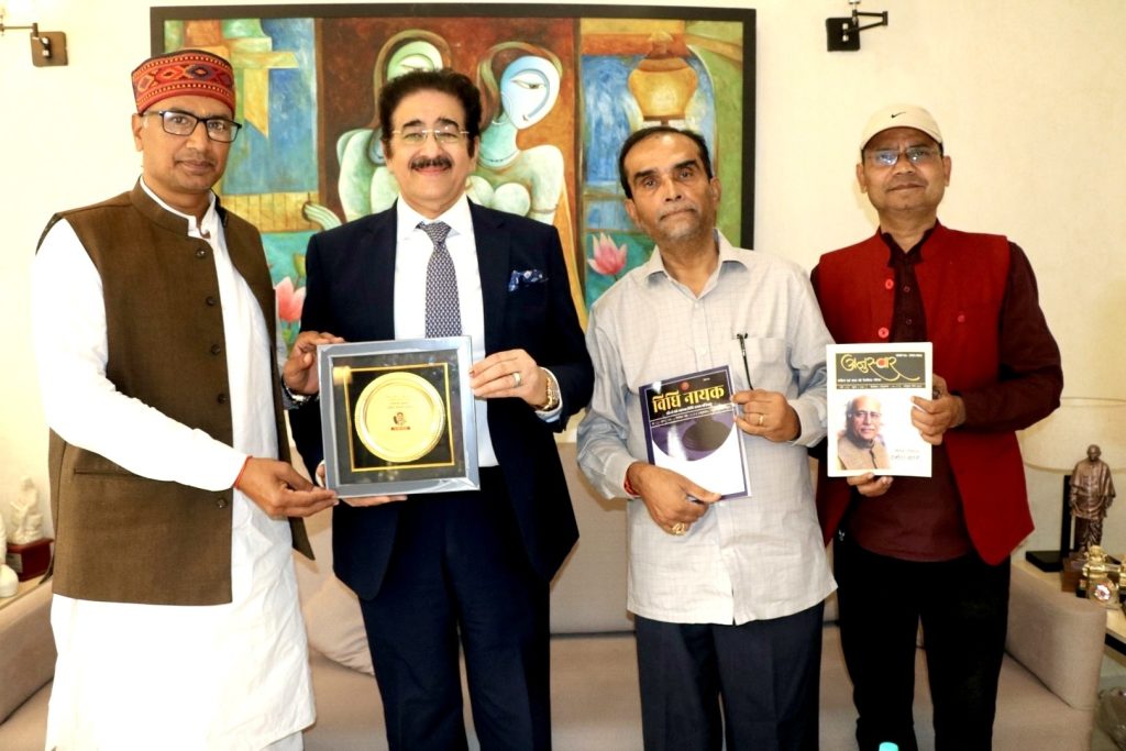 Dr. Sandeep Marwah Honored with “Sahitya Vibhushan Samman” at a Grand Ceremony in New Delhi