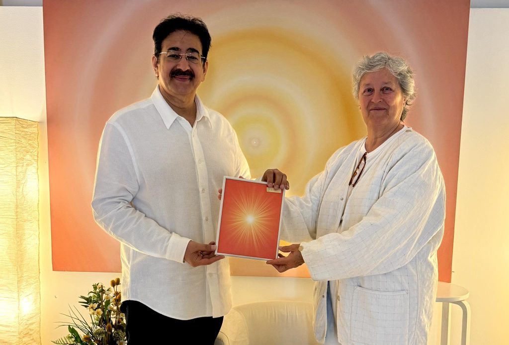 Sandeep Marwah Visits Brahma Kumaris Spiritual and Meditation Centre in Barcelona, Strengthens Ties Through Dialogue on Peace and Spirituality