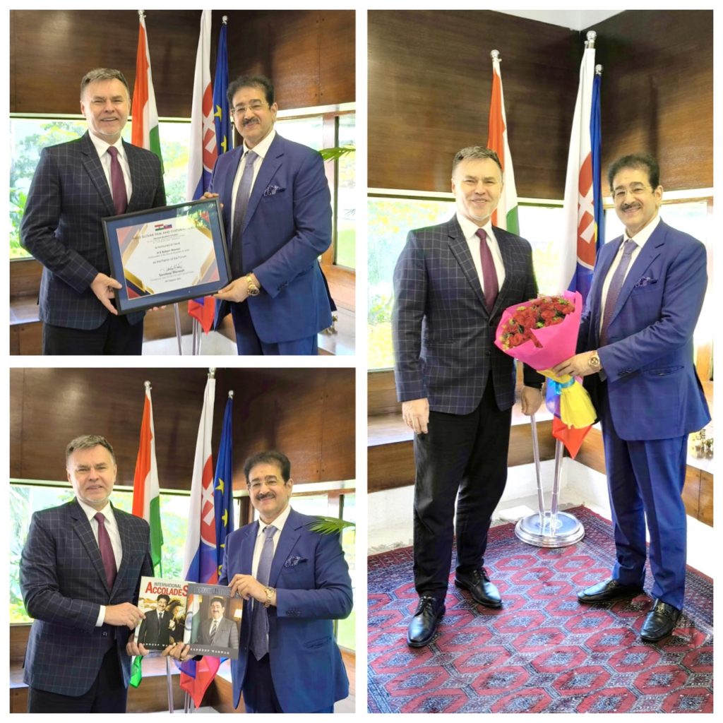 H.E. Robert Maxian, Ambassador of Slovakia to India, Presented Patronship of Indo-Slovakia Film and Cultural Forum
