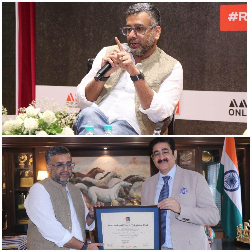 Veteran Journalist Nandgopal Rajan Interacts with AAFT Journalism Students