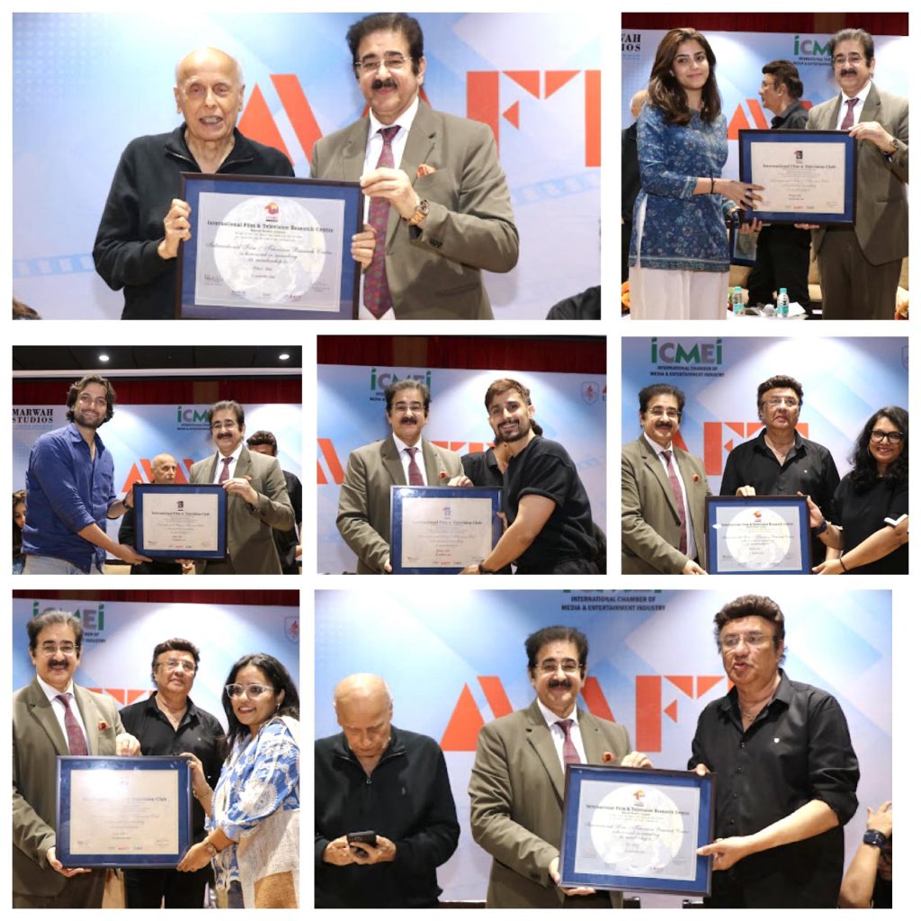 Curtain Raiser of 11th Global Literary Festival Noida 2025 with Team of Film “Tu Meri Puri Kahani”