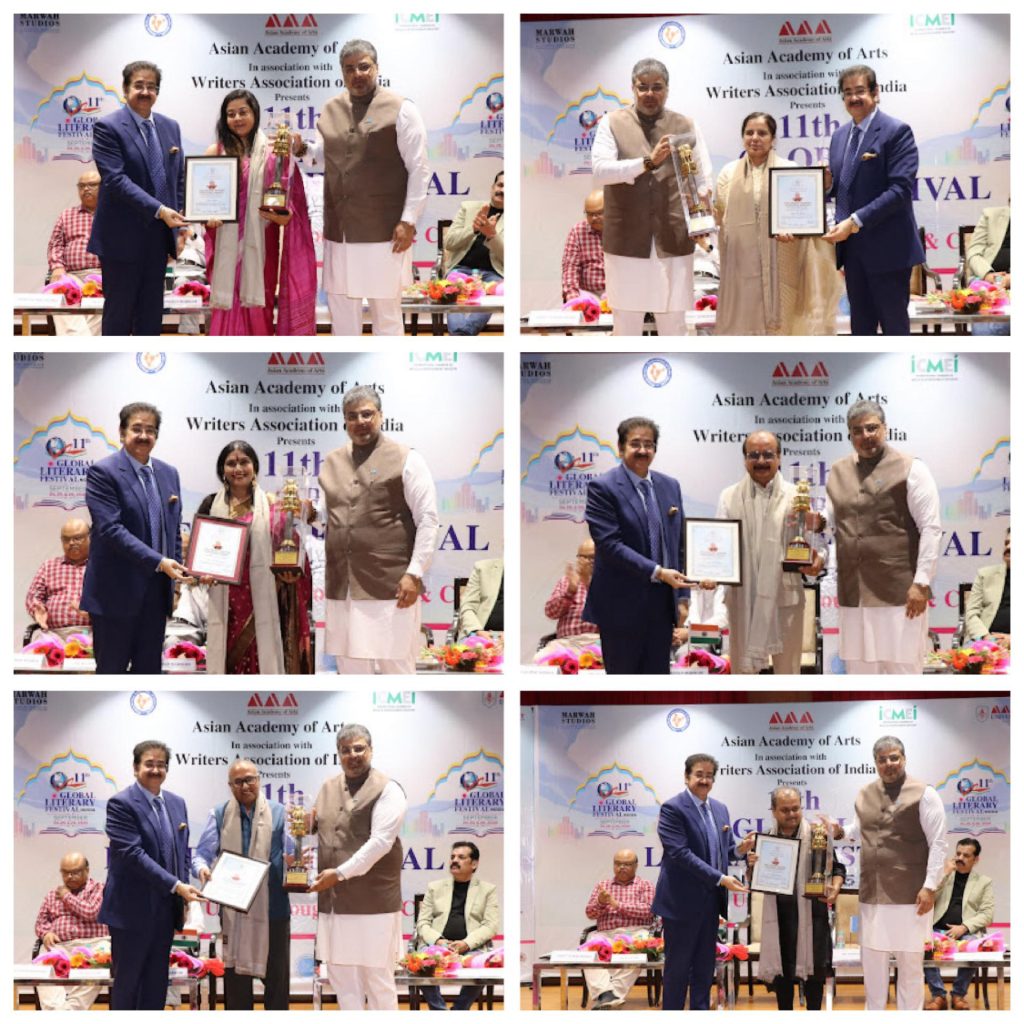 8th Atal Bihari Vajpayee National Award for Promotion of Art & Culture 2025 Presented During 11th Global Literary Festival Noida at Marwah Studios