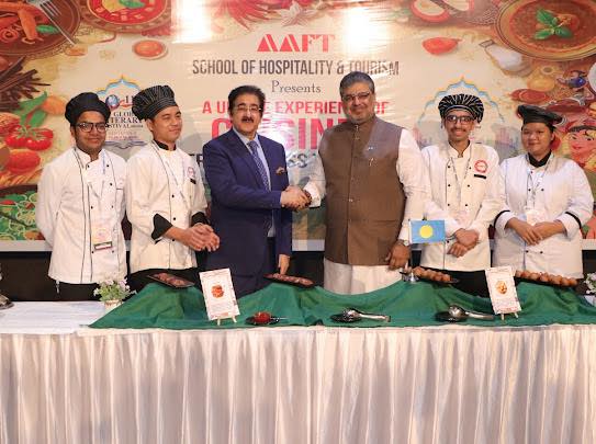 ICMEI and AAFT School of Hospitality and Tourism Present “Cuisines from Palau” During 11th Global Literary Festival Noida at Marwah Studios