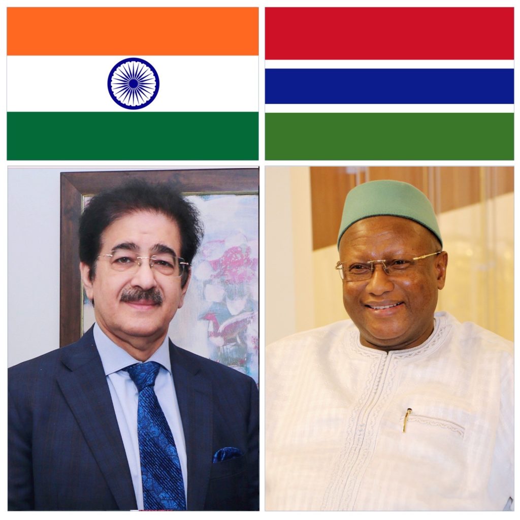 Dr. Sandeep Marwah Extends Congratulations to The Gambia on Independence Day