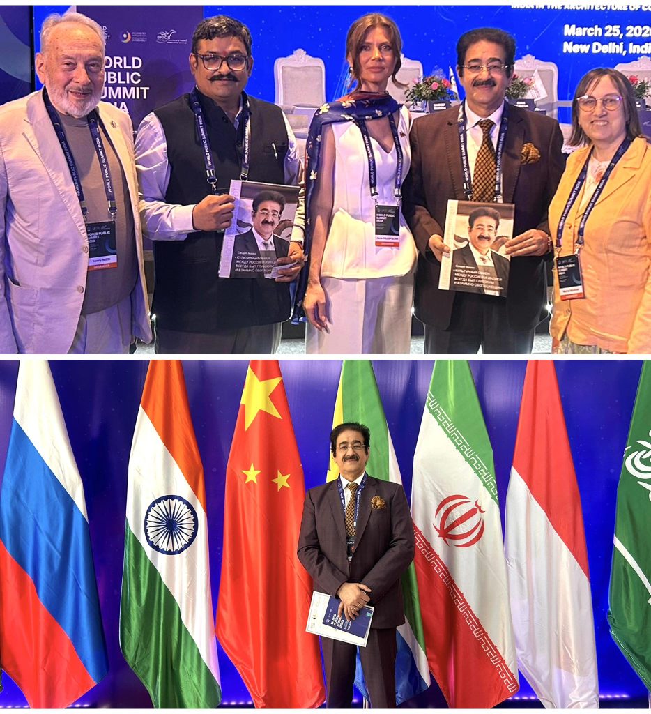 Dr. Sandeep Marwah Featured on the Cover of BRICS Magazine at Global Peace Summit
