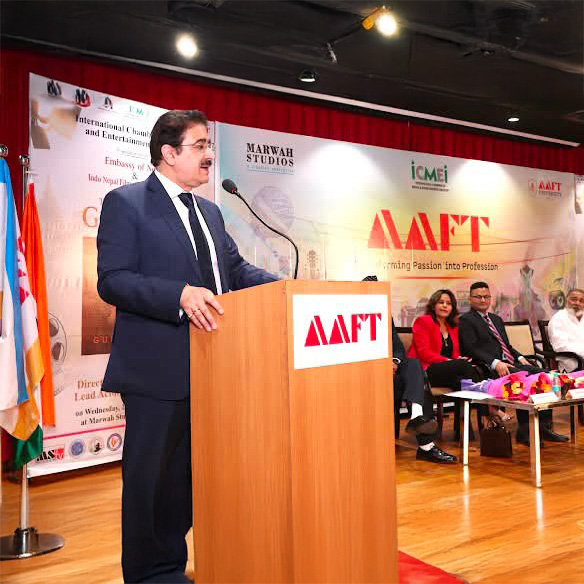 “Every Obstacle Became a Stepping Stone” – Dr. Sandeep Marwah Delivers Emotional Address on 33 Years of AAFT